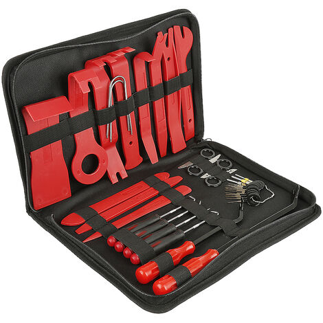 35 Stück Werkzeuge Demontage Installation Autoradio Innenverkleidung  Werkzeuge für Türverkleidung - Werkzeug Rolltasche