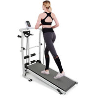 Manuelles Laufband Heimtrainer Fitnessgerät Mit LCD Display Jogging 110*52*120cm 