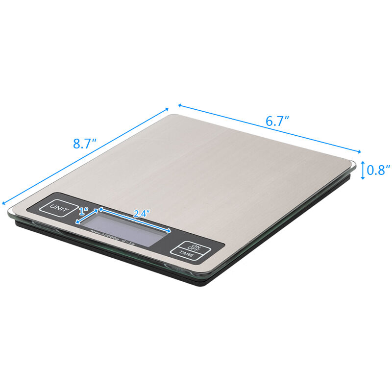 1pc 3kg-0.1g Stainless Steel Kitchen Scale Multifunctional