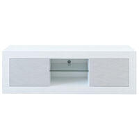 125cm LED TV Cabinet Unit Two Door White Gray Color for Livingroom
