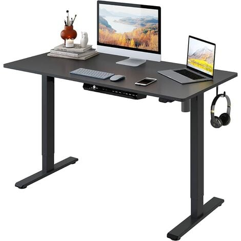 FLEXISPOT Electric Height Adjustable Standing Desk Sit Stand Desk Adjustable Desk Stand Up Desk (Black Frame+4024" Black Top)