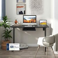 FLEXISPOT Electric Height Adjustable Standing Desk Sit Stand Desk Adjustable Desk Stand Up Desk (Black Frame+4024" Black Top)