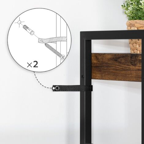 Bücherregal 4 Ebenen Raumteiler Standregal Holzregal, Standregal Zur
