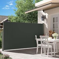 Seitenmarkise Windschutz Sichtschutz Sonnenschutz Terrasse anthrazit 180 x 450cm 