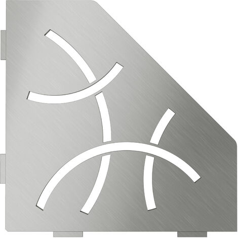 Schlüter SES2D6EB-E-S2 Ablage Curve 75x195x195x75mm Edelstahl gebürstet