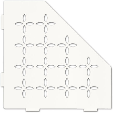 Schlüter SES2D5MBW-E-S2 Ablage Floral 75x195x195x75mm Brillantweiß matt