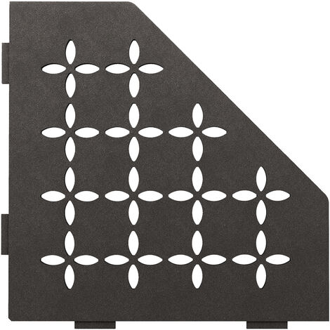 Schlüter SES2D5TSDA-E-S2 Ablage Floral 75x195x195x75mm Dunkelanthrazit