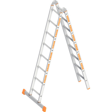 Layher Topic 1056 Klappleiter 2x8 Sprossen