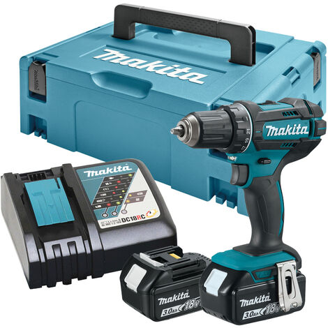 Makita DDF482RFJ Akku-Bohrschrauber 18 V/3,0 Ah + 2 Akkus u. Ladegerät im MAKPAC (1/5)