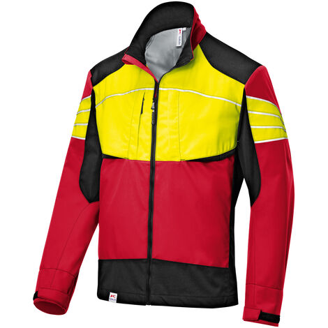 Kübler Jacke FOREST Ultrashell rot/warngelb Gr. XL