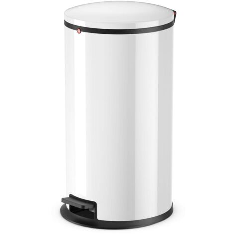 Hailo Pure L Tret-Abfalleimer Weiß