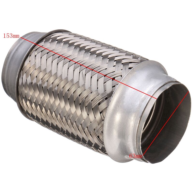 4" X 14" Clamp On Stainless Steel Silencer Exhaust Box Body, 2" (50mm
