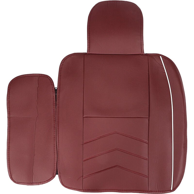 1 Stears Autositzbezüge aus PU-Leder, Vorder- und Rückenschutz