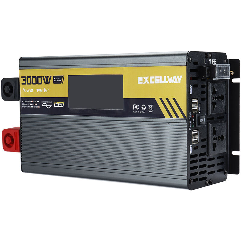 Wechselrichter-Wechselrichter-Konverter 3000 W DC24V-AC220V 60 Hz
