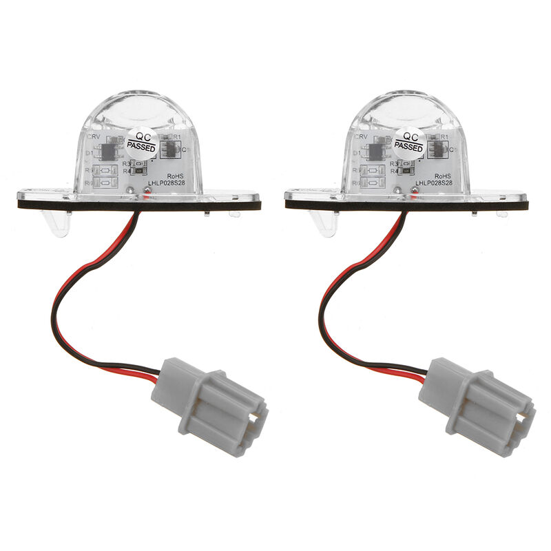 2 Stück Kfz-Kennzeichenbeleuchtung, 12 V, LED