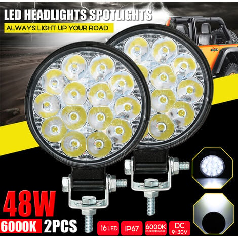 2x Universal Autoscheinwerfer H7 Lampen RGB Wasserdichtes  Nebelscheinwerfer-Kit