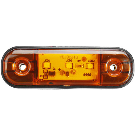 6x LED 12V 24V LKW Seitenmarkierungsleuchte Begrenzungsleuchten Gelb
