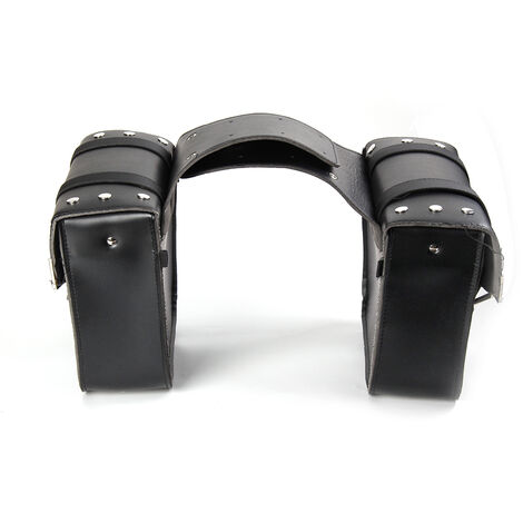 GGDOO Motorrad Satteltaschen Set - PU Leder Seitentaschen 31x12x31cm Links & Rechts