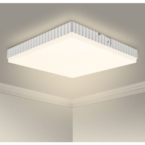 SOLMORE LED Deckenleuchte 24W, Deckenlampe 4000K 2200LM Neutralweiß IP54  Wasserfest Lampe Decke Badlampe für Badezimmer Wohnzimmer