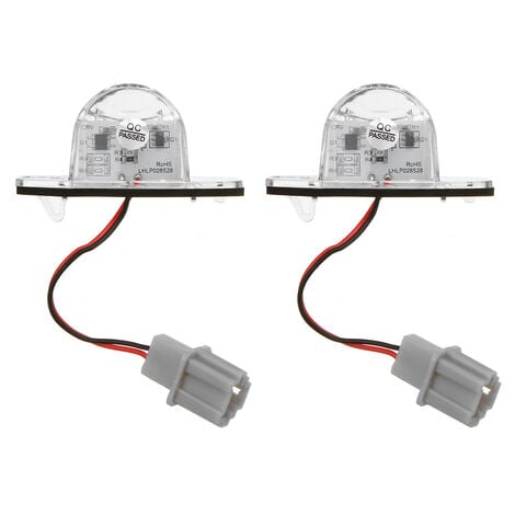 2 Stück Kfz-Kennzeichenbeleuchtung, 12 V, LED-Kennzeichenlampen,  Kennzeichen-Rücklicht für Honda Odyssey Stream Fit/Jazz