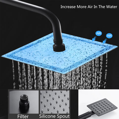 Duschsäule Duschset Chrom Duschsystem Wasserhähne Verstellbares Duschset