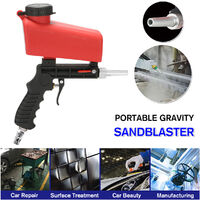 Handheld Druckluft Sandstrahlpistole Pneumatische  Sandstrahlmaschine mit Tank 