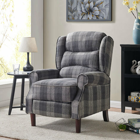 Grey tartan deals chair