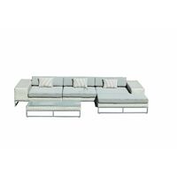 Malibu L-Shaped Rattan Sofa Set - White or Grey