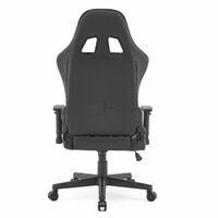 Racing Gaming Chair Ergonomic Recliner Armrest Swivel Computer Office Desk Chair, Black with Gold Stitching