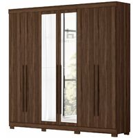 Belem 6 Door Wardrobe with Built-in Shelving & Mirror