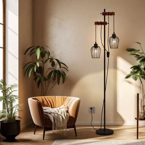 minimalistische Stehlampe Designerlampe HABITAT Außergewöhnliche - 165cm schwarz
