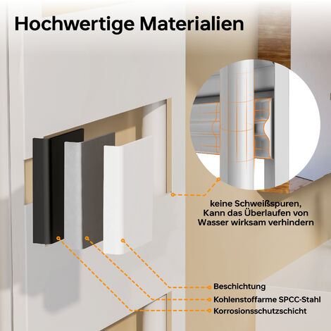 EMKE Badheizkörper Handtuchheizkörper Handtuchtrockner 1200x500 mm Flacher Handtuchheizkörper mit Seitenanschluss Badheizkörper Handtuchhalter Weiß 525W