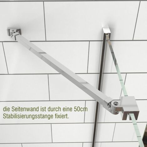 EMKE Eckeinstieg Duschkabine 90x90cm Duschabtrennung Pendeltür Duschwand Schwingtür Duschtür Mit Seitenwand Höhe 185cm
