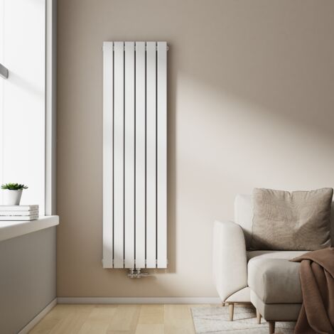 EMKE Heizkörper Flach Design Paneelheizkörper Mittelanschluss Vertikal, Doppellagig, Weiß, 160x46cm, 1490W (1/5)