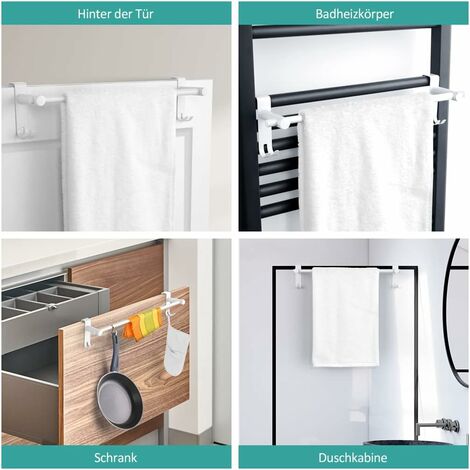 EMKE Handtuchhalter 1320x500 Mm - Flacher Heizkörper Fürs Badezimmer In Weiß