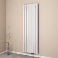 EMKE Heizkörper Flach Heizkörper Design Paneelheizkörper Vertikal, Doppellagig, Mittelanschluss, 180x62cm, 2227W, Weiß