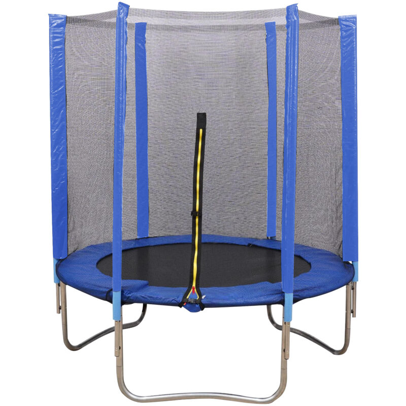 Cama Elástica de Exterior 305 cm, Trampolín con Red de Seguridad, Tubos Galvanizados Antióxido, Escalera, Resistente a la Intemper | Leroy Merlin