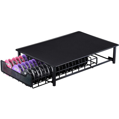 Skecten Café Cápsula Soporte 60 PCS, Dispensador de Cápsulas de Café, Cajones de Almacenamiento, 28x42x9.5cm Negro (1/5)