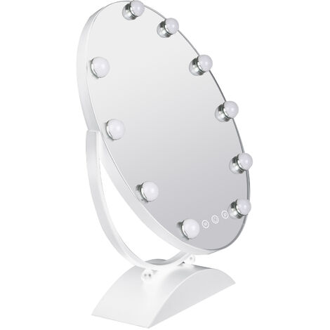 Skecten Redondo Vanity Mirror 50 cm, Espejo Maquillaje con luz LED