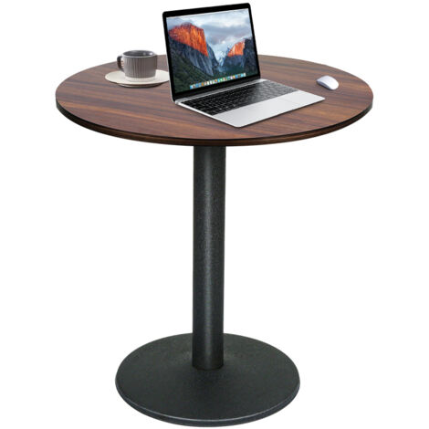 Mesa de comedor redonda vintage para 2-4 personas, mesa de bistró redonda con patas de acero - Modelo A02 (70 x 70 x 75 cm) (1/5)
