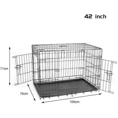 VEVOR VEVOR Jaula para perros resistente de 47 pulgadas, jaula