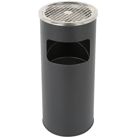 Skecten Cubo de Basura Round, Stainless Steel - Negro (1/5)