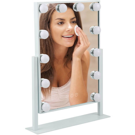 Skecten Redondo Vanity Mirror 50 cm, Espejo Maquillaje con luz LED