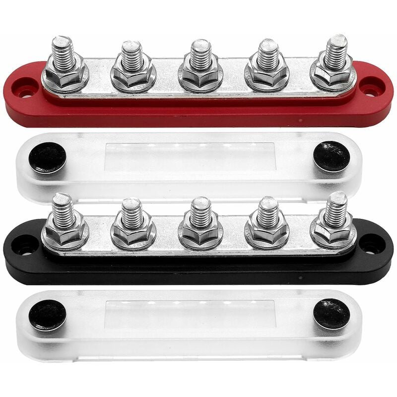Busbar with Housing / 6x M8 / black only 14,95 €