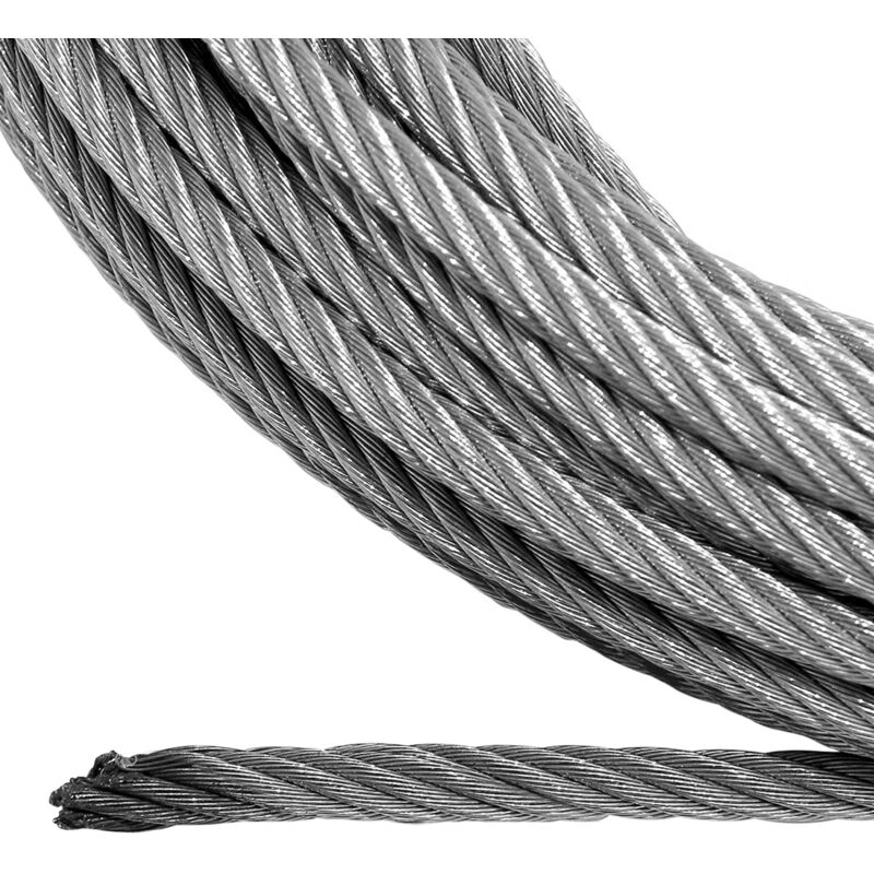 Dyneema Synthetic Winch Rope 15m x 5mm, Hole Fix. 1/4 Inch Clevis