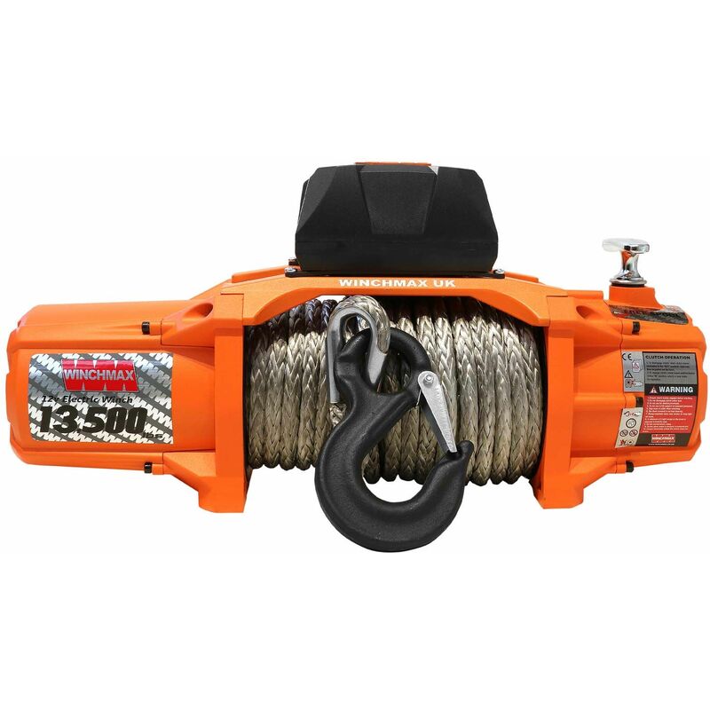 13,500lb (6,123kg) Original Orange 12v Electric Winch. 26m x 9.5mm Steel  Rope, Mounting Plate, Battery Isolator. – UK Winches and Hoists