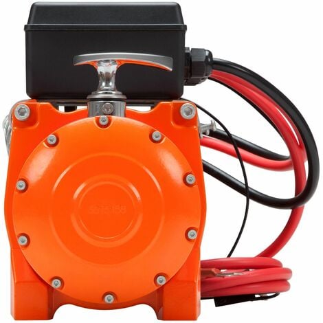 13,500lb (6,123kg) Original Orange 12v Electric Winch. 26m x 9.5mm Steel  Rope, Mounting Plate, Battery Isolator. – UK Winches and Hoists