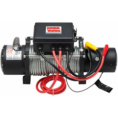 13,500lb (6,123kg) 12v Military Grade Winch. 26m x 9.5mm Steel Rope ...