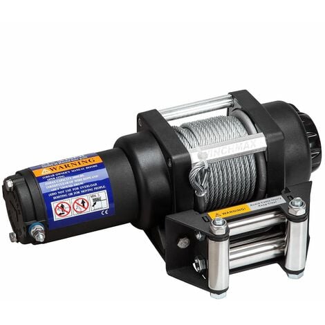 3,000lb (1,361kg) 12v Military Grade Winch. 15.5 x 5mm Wire Rope ...