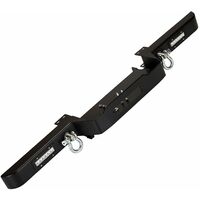 Land Rover Defender Winch Bumper with LED's and 2 Shackles - Fits With or Without Air Con